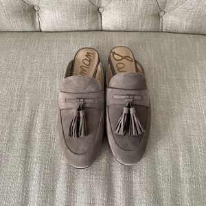 Sam Edelman Grey Suede Loafers